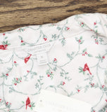 Charter Club Printed Flannel Pajama Set Delicate Cardinal White Multi 1X