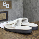 Isotoner Womens Active Recycled Adjustable Slide Slippers Light Grey L (8.5-9)