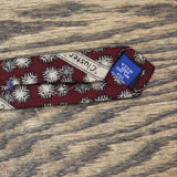 Artisphere Charles Vinson Mens 100% Silk 3 1/2" USA Made Necktie Maroon Red