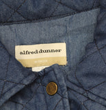 Alfred Dunner Denim Quilted Snap Front Midweight Jacket Blue 1X