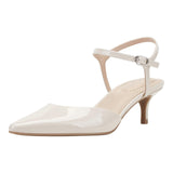 Bandolino Rose Pointed Toe Kitten Heel Pump BNROSE3 Ivory Off White 8M