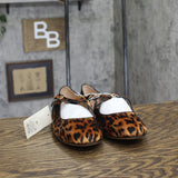 A New Day Tasmin Velvet Flats with Crisscross Buckle Leopard Brown Multi 9.5M