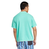 Original Use Mens Short Sleeve Polo Shirt 89621626 Turquoise Green 2XL