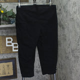JM Collection Elastic Waist Crisscross Cutout Embellished Dress Pants Black PXL