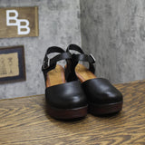 B.O.C. Womens Natasha Mary Jane Clog Shoes BC0008009 Black 6M