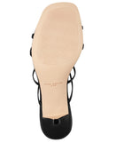 Marc Fisher Strappy Baizel Heeled Sandal MLBAIZEL Black Leather 9.5M