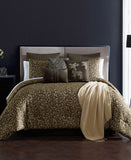 Hallmart Jungle Nights 14-Piece Comforter Set Chocolate Brown / Gold Queen