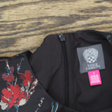 Vince Camuto Womens Floral Jacquard Short-Sleeve Dress VC4M5797 Red Multi 6