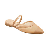 A New Day Womens Vienna Mesh Mule Flats 92245058 Beige Brown 7M