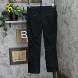 Lee Womens Regular Fit Straight Leg Mid Rise Stretch Pants Black 10