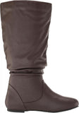 Journee Collection Women's Extra Wide Calf Mid Calf Boots Brown 9M-XWC
