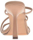 Wild Pair Womens Lenore Strappy Dress Sandals 10012637200 Nude Brown 8.5M
