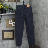 Levi's Womens Y2K Vintage 512 Classic Slim Taper Jeans Black Multi 8 Long