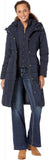 Cole Haan Women's Box-Quilt Down Puffer Coat 356SD700 Navy Blue M