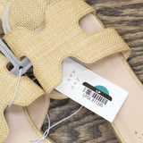 A New Day Womens Nina Raffia H-Band Slide Sandals 92244961 Beige Brown 9M