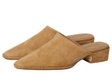 Steve Madden Womens Dessa Suede Mule Block Heel DESS02S1 Tan Brown 8.5M