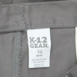 K12 Gear Mens Dress School Shorts with Pockets 1663caac0ae241 Gray 32