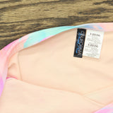 Salt + Cove Womens Plus Size Tie-Dyed Swim Bottom Wave Multi Pink 3X (22-24)