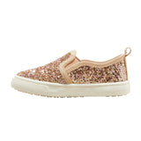 Cat & Jack Toddler Girls Madigan Slip-On Glitter Sneakers 90321443 Rose Gold 5T