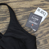 Bar III Womens Resort Solids Ring-Detail Bikini Top MBRS24101 Black S