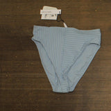 Sanctuary Womens Refresh Rib High Rise Bikini Bottom SARR25552 Blue Chateau S