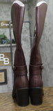A New Day Rhonda Under-Knee Heeled Boots 94637585 Burgundy Red 8.5M