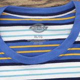 Dickies Womens Remanufactured Baggy Utility T-Shirt Tee Pocket Blue 2 Multi XL