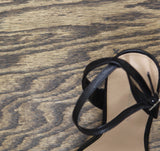 BCBGeneration Womens Caroline Platform Sandal Stiletto Heels Black Lizard 9M