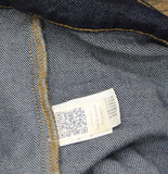 Universal Thread Cinched Waist Trucker Denim Jacket Jean Dark Wash Blue XL