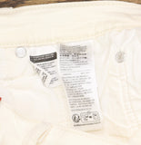 Levi's Womens 501 Original Shorts Button Fly 92464351 Disco Nights Off White 27