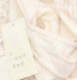 A New Day Womens Modern Gauze Jumpsuit 94191932 Cream Off White L