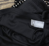 Calvin Klein Womens Embellished Sequinned Velvet Shift Dress Black / Silver 4