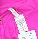 Becca Monte Carlo Virtue Ring Ribbed One-Piece Swimsuit 221057 Azalea Pink L