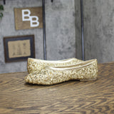 A New Day Sequin Ballet Flats Sammie Gold Yellow 5.5M
