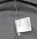 Officine Generale Regular Fit Button Up Camp Cuban Textured Shirt Iron Gray L