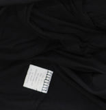 24seven Comfort Apparel Flounce Off-the-Shoulder Knit Maxi Dress Black L