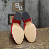 Katy Perry Womens Vintage Fabric Block Heels 1673d5573cc929 Red 6.5M