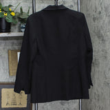 DG2 Womens Knit 1-Button Blazer Jacket 167096dcfd9f66 Black L