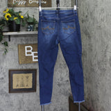California Vintage Juniors Distressed Stretch Skinny Jeans Blue 9 / 29