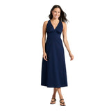A New Day Cotton Sleeveless Adjustable Strap Open Back Maxi Dress Navy Blue XL