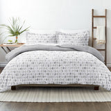 ienjoy Home Moonlight Stars Reversible Comforter Set Gray Multi Full / Queen