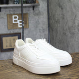 Steve Madden Womens Faux Leather Lifestyle Casual Low Top Sneakers White 9M