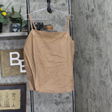 State Of Day 2-Pc. Sleeveless Pajama Set Linen Blend Natural Umber Brown XL