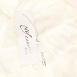 Ny Collection Chiffon Knee-Length Midi Dress Ivory Multi Circle White PXL