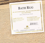 Knights Bridge 100% Soft Plush Cotton Bath Rug Mat Beige Brown 20x30