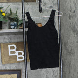 Rhonda Shear Womens Seamless Tank with Shelf Bra 2-pack 679930 Black / White XL