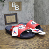 Champion Mens IPO Squish Slide Sandals 94425810 Red / Navy Blue 8