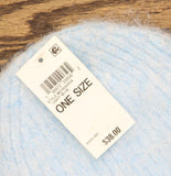 On 34th Womens Solid Brushed Beanie Rolled Cuff Fuzzy Wool MO1542505 Light Blue