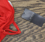 Lauren Ralph Lauren Beach Club Toggle Underwire Tankini Swim Top 20401120 Red 12