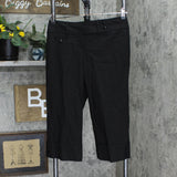 Ann Taylor Womens Cropped Dress Pants 1666f244b1e99c Black 2